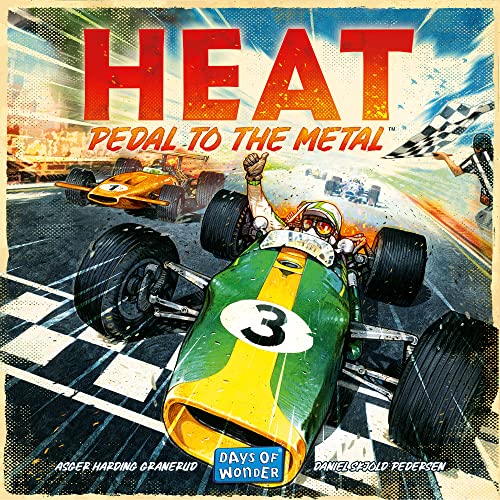 Heat: Pedal to the Metal | Rennspiel, ab 10 Jahren, 1–6 Spieler, 60 Minuten Spieldauer, DOW9101, Mehrfarbig | Days of Wonder | Hitze: Pedal zum Metall