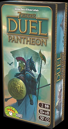 7 Wonders Duel Big Box | Grundspiel + 2 Erweiterungen Agora & Pantheon | Kennerspiel | Strategiespiel | 2 Spieler | Ab 10+ Jahren | 30+ Minuten | Deutsch | Asmodee | UNBOX NOW | Repos Production