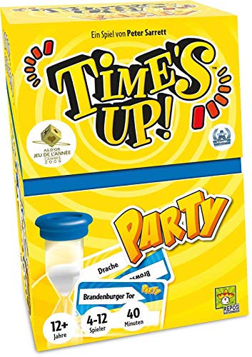 Time's Up! Party | Das Beste Partyspiel aller Zeiten | Ratespiel | 4-12 Spieler | Ab 12+ Jahren | 40+ Minuten | Deutsch | Repos Production