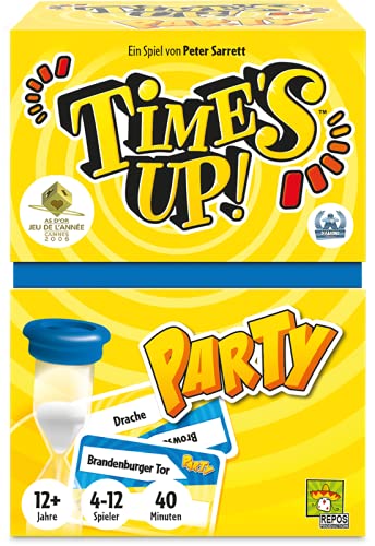 Time's Up! Party | Das Beste Partyspiel aller Zeiten | Ratespiel | 4-12 Spieler | Ab 12+ Jahren | 40+ Minuten | Deutsch | Repos Production