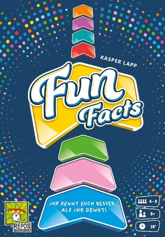 Fun Facts, Partyspiel, Deutsch, Kartenspiel, 4-8 Spieler, Ab 8+ Jahren, 30 Minuten, Repos Production