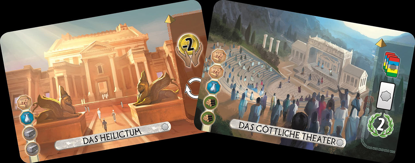 7 Wonders Duel Big Box | Grundspiel + 2 Erweiterungen Agora & Pantheon | Kennerspiel | Strategiespiel | 2 Spieler | Ab 10+ Jahren | 30+ Minuten | Deutsch | Asmodee | UNBOX NOW | Repos Production