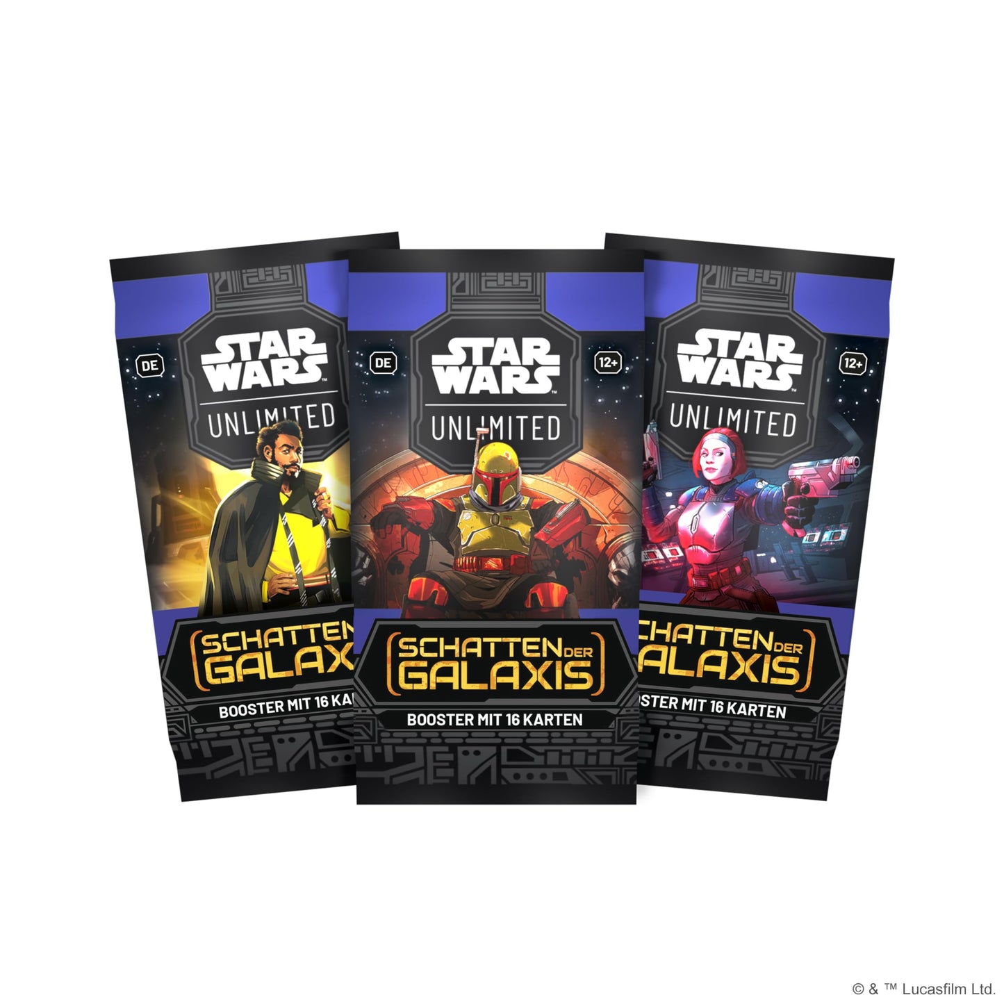 Star Wars: Unlimited - Schatten der Galaxis - Display Booster Box - (24 Booster Packs mit jeweils 16 Karten) - Deutsch - Originalverpackt - Trading Card Game