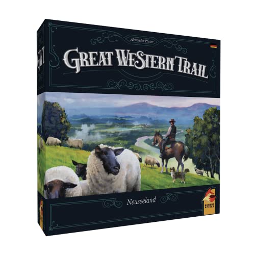 Great Western Trail – Neuseeland | Kennerspiel , Strategiespiel , 1-4 Spieler , Ab 12+ Jahren , 75-150 Minuten , Deutsch | Eggertspiele