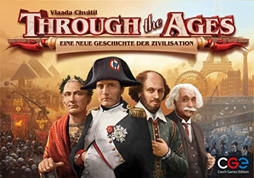 Through The Ages: Eine neue Geschichte der Zivilisation | Czech Games Edition | Deutsch | Strategiespiel | Für 2-4 Personen | ab 14 Jahren