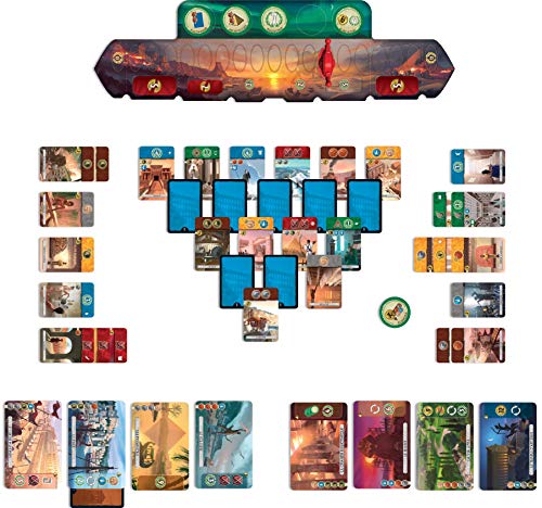 7 Wonders Duel Big Box | Grundspiel + 2 Erweiterungen Agora & Pantheon | Kennerspiel | Strategiespiel | 2 Spieler | Ab 10+ Jahren | 30+ Minuten | Deutsch | Asmodee | UNBOX NOW | Repos Production