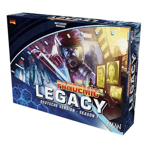 Pandemic: Legacy – Season 1 (blau) | Nominiert zum Kennerspiel des Jahres 2016 | Brettspiel | 2-4 Spieler | Ab 14+ Jahren | 60+ Minuten | Deutsch | Asmodee | ZMan | Z-Man Games