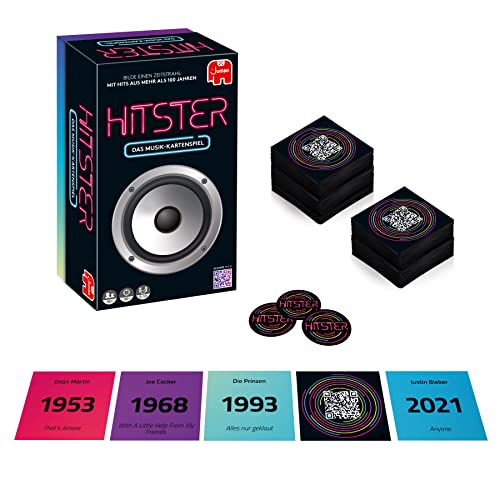 Hitster | Original | Ein Party- und Kartenspiel für Erwachsene und Familien - 2 bis 10 Spieler ab 16 Jahren Deutsch | Jumbo Spiele