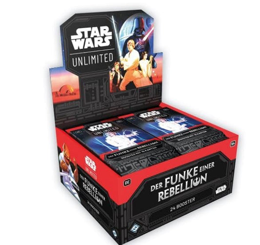 Star Wars: Unlimited (TCG) - Der Funke einer Rebellion - Display mit 24 Boostern je 16 Karten - DEUTSCH | Fantasy Flight Games