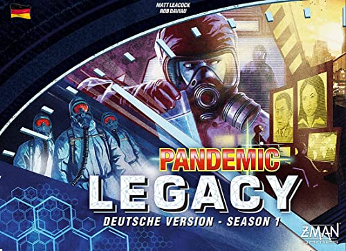Pandemic: Legacy – Season 1 (blau) | Nominiert zum Kennerspiel des Jahres 2016 | Brettspiel | 2-4 Spieler | Ab 14+ Jahren | 60+ Minuten | Deutsch | Asmodee | ZMan