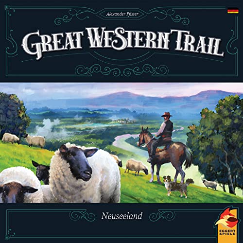 Great Western Trail – Neuseeland | Kennerspiel , Strategiespiel , 1-4 Spieler , Ab 12+ Jahren , 75-150 Minuten , Deutsch | Eggertspiele