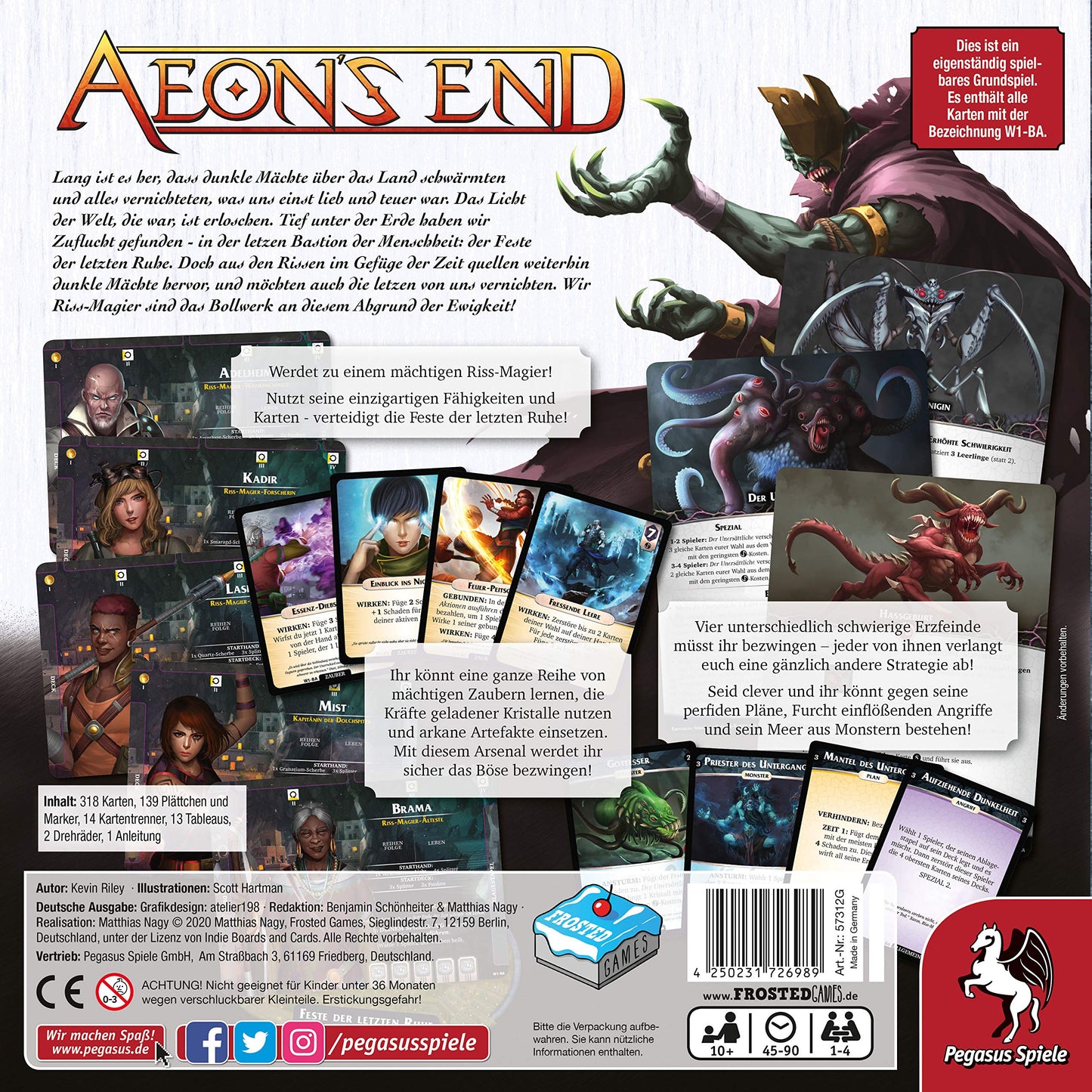 Aeon´s End | Kennerspiel | Brettspiel | Frosted Games | Pegasus Spiele | 57312G